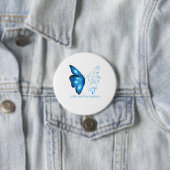 Ik ben het storm EpsteinBarr Virus Butterfly Ronde Button 7,6 Cm (In situ)