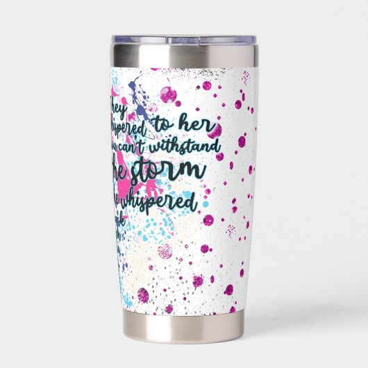 Ik ben het storm geïsoleerde drinkbeker (Achterkant)