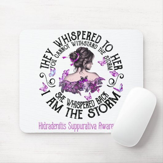 Ik ben het Storm Hidradenitis Suppurativa Bewusthe Muismat (Met muis)