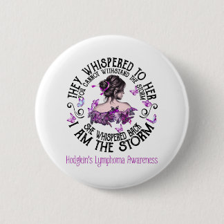 Ik ben het Storm Hodgkin's Lymfoom-bewustzijn Ronde Button 5,7 Cm