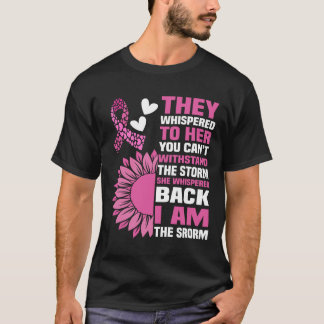 "Ik ben het Storm" Inspirerend Roze Quote Design T-shirt