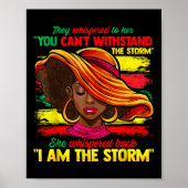 Ik ben het Storm Juneteenth Black History Month vr Poster (Voorkant)