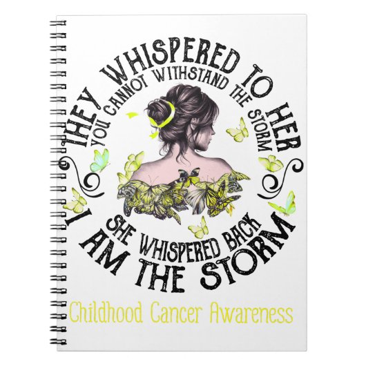 Ik ben het Storm kinderkankerbewustzijn Notitieboek (Voorkant)