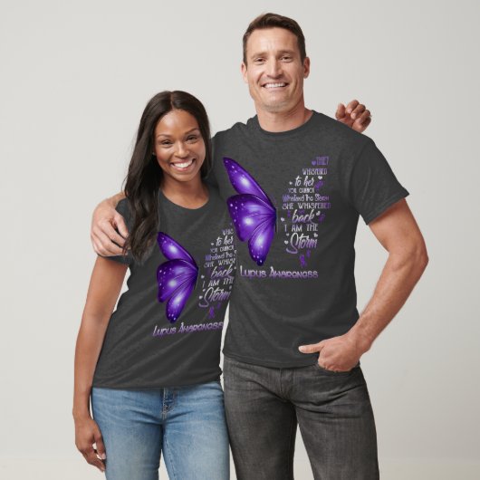 Ik ben het storm Lupus Awareness Butterfly T-shirt (Unisex)