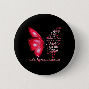 Ik ben het Storm Marfan Syndrome Awareness Butterf Ronde Button 5,7 Cm