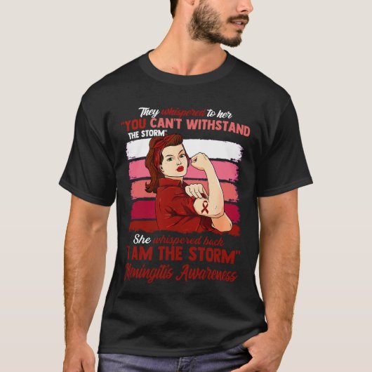 Ik ben het Storm MENINGITIS BEWUSTZIJN T-shirt (Voorkant)
