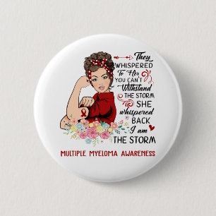 Ik ben het Storm multiple MYELOMA awareness Ronde Button 5,7 Cm