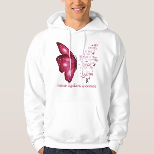 Ik ben het storm Noonan Syndrome Butterfly Hoodie (Voorkant)