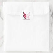 Ik ben het storm Noonan Syndrome Butterfly Ronde Sticker (Tas)