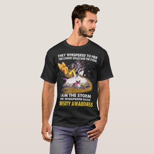 Ik ben het Storm Obesitasbewustzijn T2 T-shirt (Voorkant volledig)