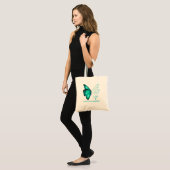 Ik ben het storm Ovarian Cancer Awareness, Butt Tote Bag (Voorkant (model))