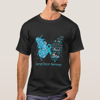 Ik ben het Storm Ovarium Cancer Awareness Butterfl T-shirt