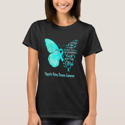 Ik ben het Storm Polycystic Kidney Disease Awarene T-shirt (Voorkant)