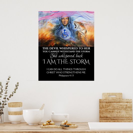 Ik ben het Storm Poster (Keuken)
