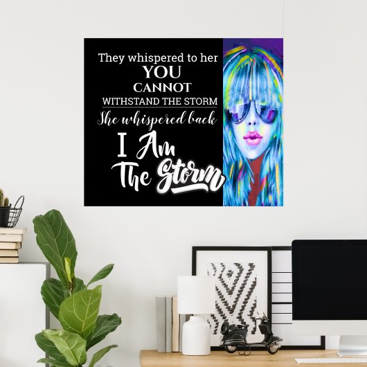 Ik ben het Storm Poster (Thuiskantoor)