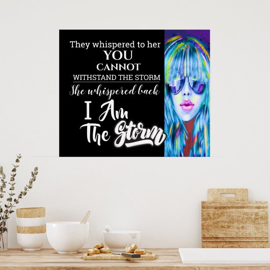 Ik ben het Storm Poster (Keuken)