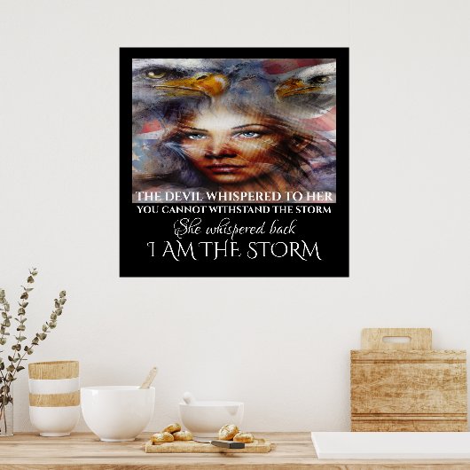 Ik ben het Storm Poster (Keuken)