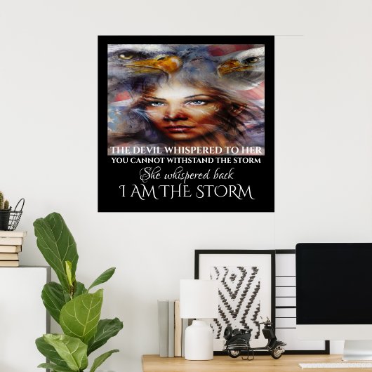 Ik ben het Storm Poster (Thuiskantoor)
