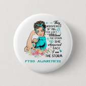 Ik ben het Storm PTSD Bewustheid Ronde Button 5,7 Cm (Voorkant)