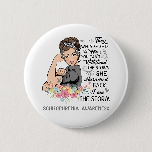 Ik ben het Storm SCHIZOFRENIE bewustzijn Ronde Button 5,7 Cm (Voorkant)