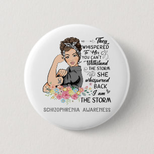 Ik ben het Storm SCHIZOFRENIE bewustzijn Ronde Button 5,7 Cm