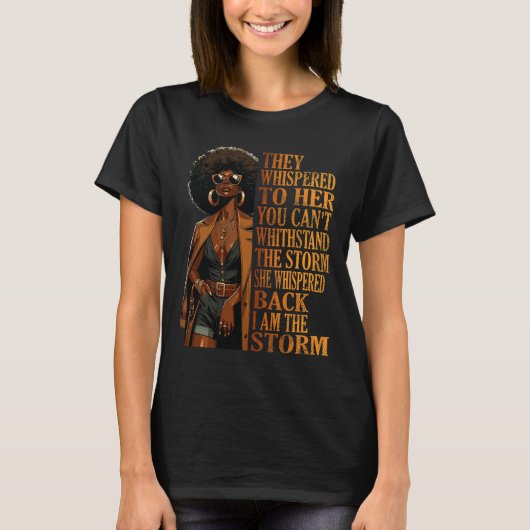 Ik ben het Storm Shirt Juneteenth Shirten Vrouwen (Voorkant)