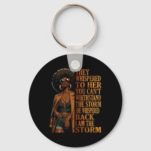 Ik ben het Storm Shirt Juneteenth Shirten Vrouwen Sleutelhanger (Voorkant)