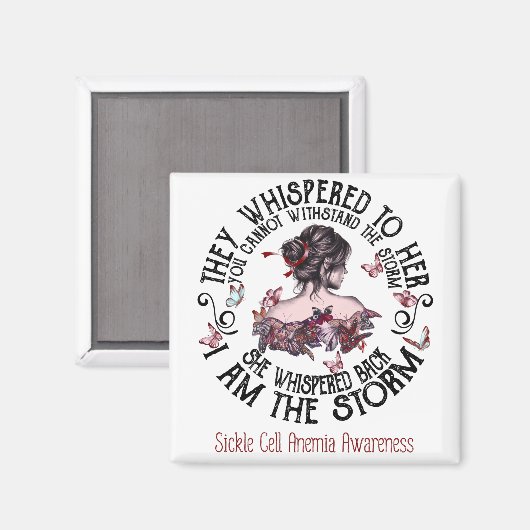 Ik ben het Storm sikkelcelanemie bewust Magneet (Voorkant / Achterkant)