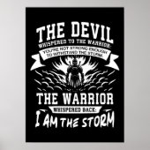 Ik ben het Storm - Spartan, Gym, Hustle, Succes Poster (Voorkant)