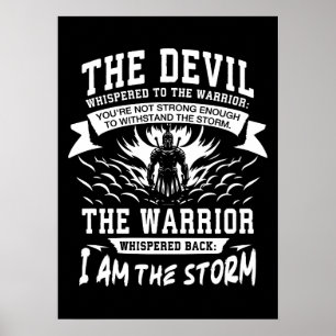 Ik ben het Storm - Spartan, Gym, Hustle, Succes Poster