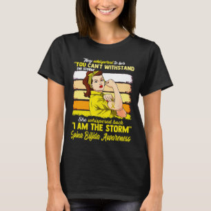 Ik ben het Storm SPINA BIFIDA BEWUSTZIJN T-shirt