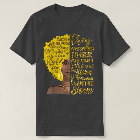 Ik ben het Storm Sterke kinderkanker T-shirt (Design voorkant)