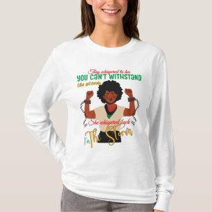 Ik ben het Storm T-shirt Zwart Meisje Magic