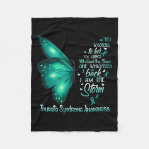 Ik ben het Storm Tourette Syndrome Awareness Butte Fleece Deken