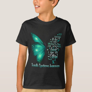 Ik ben het Storm Tourette Syndrome Awareness Butte T-shirt