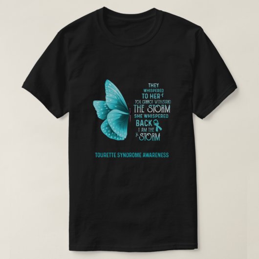 Ik ben het Storm Tourette Syndrome Awareness Butte T-shirt (Design voorkant)