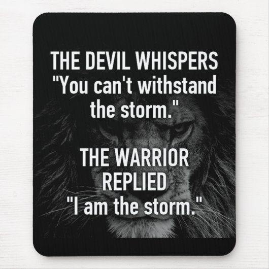 Ik ben het Storm, training, inspiratie, Motivatie Muismat (Voorkant)