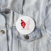 Ik ben het storm Tuberculosis Butterfly Ronde Button 7,6 Cm (In situ)