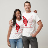 Ik ben het storm Tuberculosis Butterfly T-shirt (Unisex)