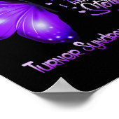 Ik ben het Storm Turner Syndrome Awareness Butterf Poster (Hoek)