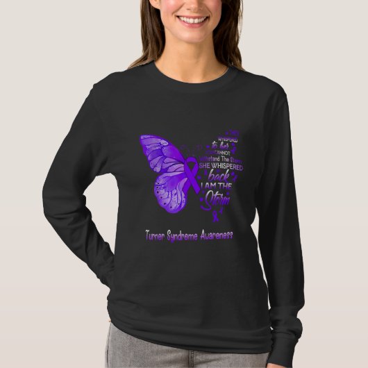Ik ben het Storm Turner Syndrome Awareness Butterf T-shirt (Voorkant)