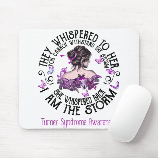 Ik ben het Storm Turner Syndrome Bewustheid Muismat (Met muis)