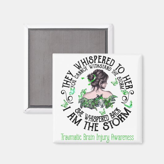 Ik ben het Storm van de traumatische hersenletsels Magneet (Voorkant / Achterkant)