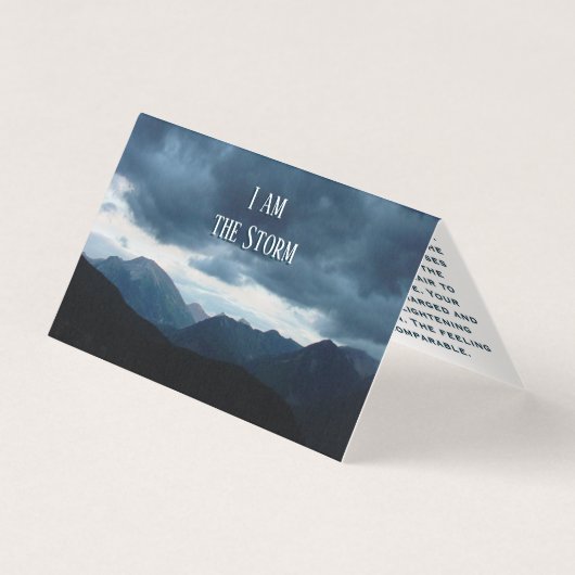 Ik ben het Storm Verbazingwekkende Verhaal Leuke K Kaart (Voorkant)