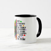 Ik ben het Storm/Zonnebloem Mok (Voorkant rechts)