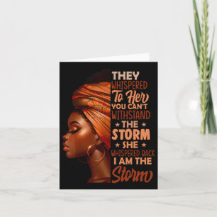 Ik ben het Storm zwarte vrouwen zwarte geschiedeni Kaart