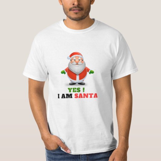 Ik ben het T-shirt van Santa Mannen (Voorkant)