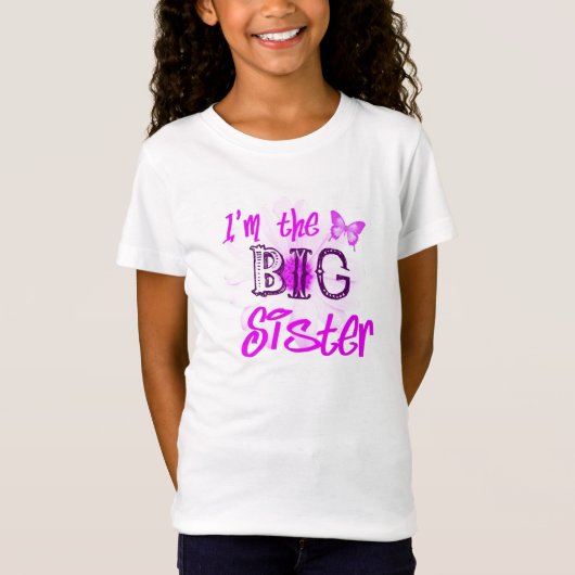 Ik ben het T-shirt voor grote zus Kids (Voorkant)