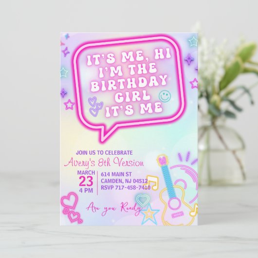 Ik ben het verjaardagsmeisje. In mijn tijdperk Ver Kaart (Staand voorkant)