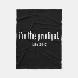 Ik ben het Verloren Zoon T-shirt Lukas 15 Bijbelve Fleece Deken